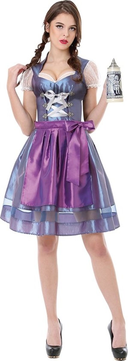 Tiroler jurkje dames | Oktoberfest Dirndl Maren | L | Tiroler bierfeest jurkje